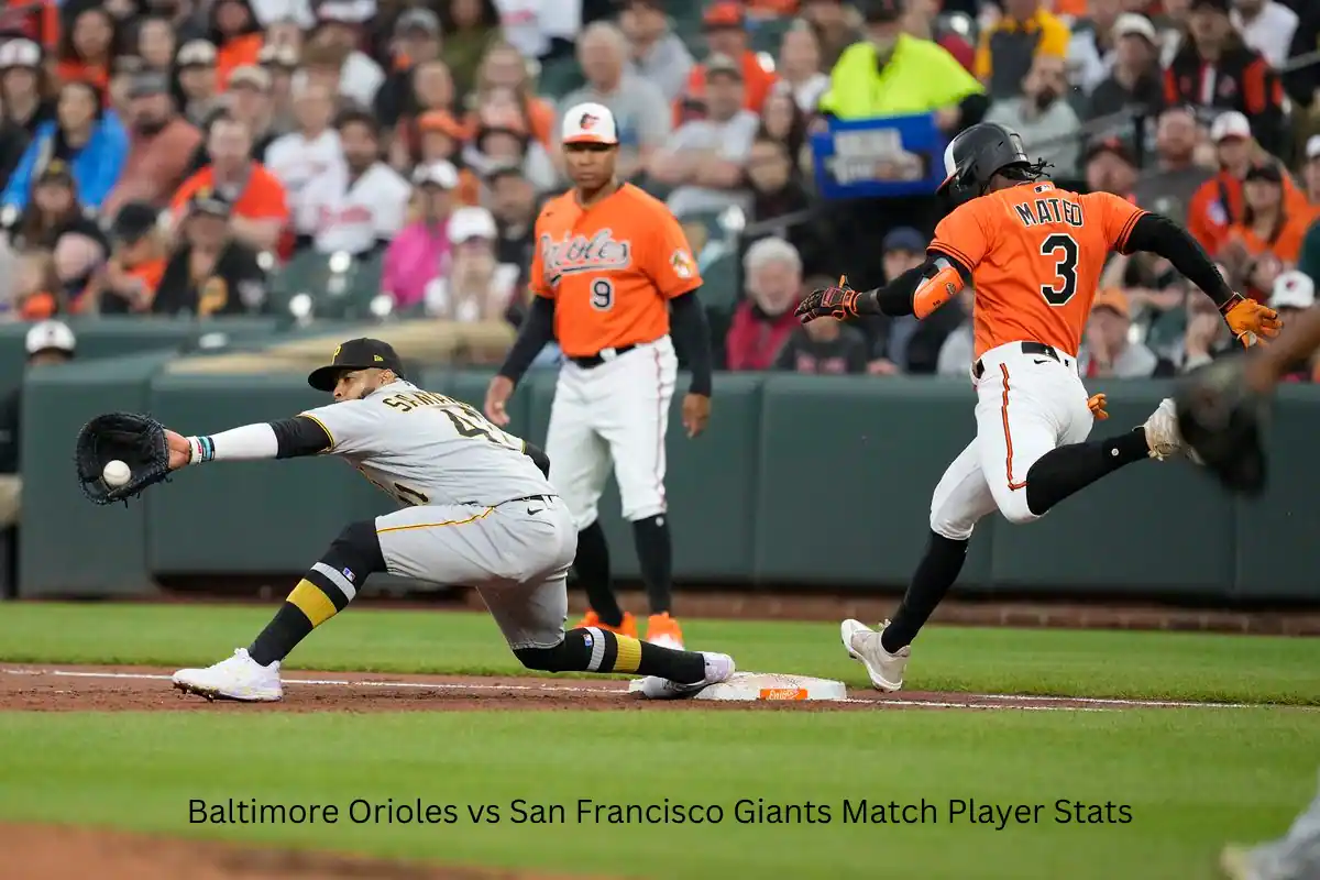 Baltimore orioles vs san francisco giants match player stats
